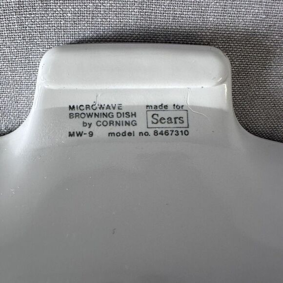Vintage 1986 Corning Ware Microwave Plus‎ Browning Skillet MW-9 - Picture 3 of 7